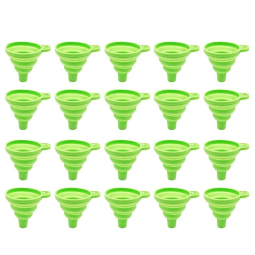 Portable Mini Funnel, Retractable Silicone Folding Funnel