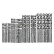 Jeu de 40 mini forets à queue droite de 0,5 mm à 2,0 mm, en acier rapide rectifié.