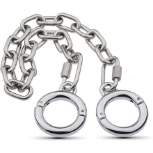 Teenboeien voor koppels met ketting - Verstelbare roestvrijstalen fetish SM