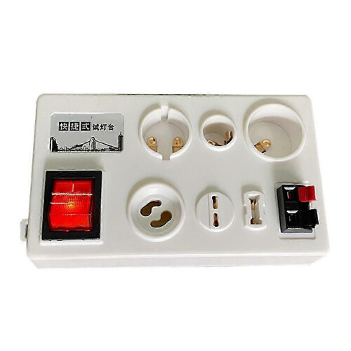 Support de test d'ampoule pour douilles E27, B22 et E14, conception multi-interface