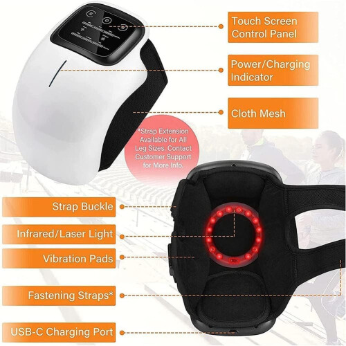 Wireless Knee Massager - RNCYN - Large LED Display - Adjustable Straps - Built-in Timer 2