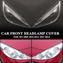 Car Front Headlamp Cover, for Peugeot 207 2009 2010 2011 2012 2013 Waterproof Headlight Shell CoverRight