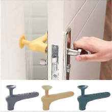 Silicone door handle cover 3 pack with suction cups for most doors