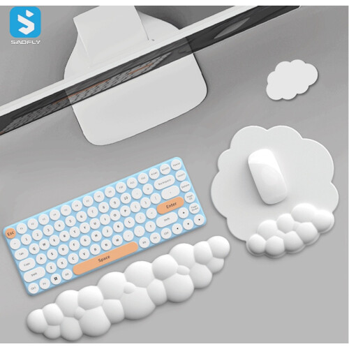 Ergonomic Mouse Pad - RNCYN - Wrist Rest Set - Memory Foam - Non-Slip Base 1