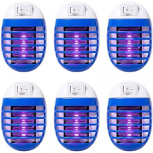 6 ghaiste cuileog leictreacha - Modúl síneadh - Áirítear lampa treorach - Caighdeán Eorpach