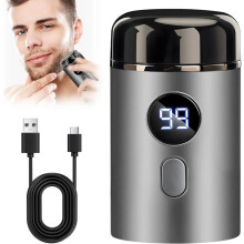 Mini elektrický holiaci strojček, prenosný elektrický holiaci strojček pre mužov, nabíjateľný bezdrôtový USB,