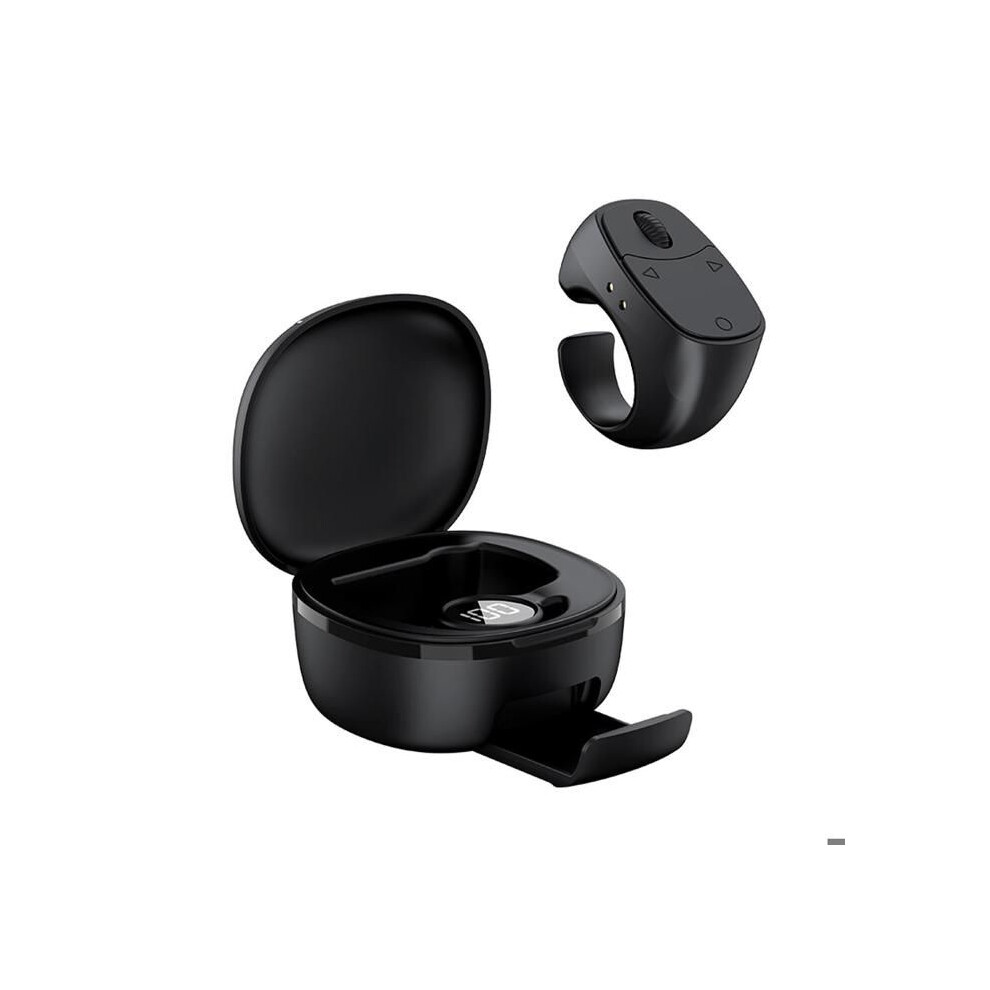 Ring Remote Control Bluetooth Scrolling Function Selfie Video Smartphone Black 6083684394027