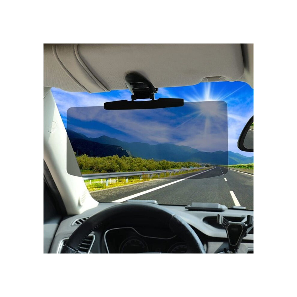 Sun Visor Extension - Cuneary - Anti-Glare - Abs Plastic - 14.5 X 32 Cm - Grey 6083684392894