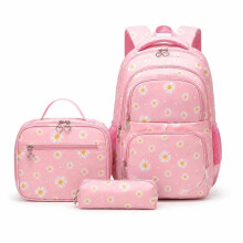 APROSP etui met handvat, vakje en opbergdoosje, voor kinderen, school, vrije tijd, roze