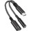 2-in-1 USB-C to AUX Adapter (Black): 3.5mm audio cable with charging function – compatible with USB-C devices 1