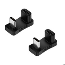 Convertisseur de charge USB Type C Black B 100, adaptateur 1 vers 2 mâles vers femelles, OTG, 10 Gbit/s, transfert de données rapide