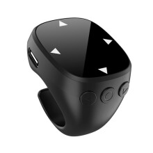 Musta, Bluetooth 5.3 Ring Remote: Voit kääntää videosivuja, ottaa valokuvia, lukea e-kirjoja ja