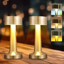 2 Pcs Lampe De Table Sans Fil Rechargeable Usb,Lampe De Chevet Tactile,Lampe De Table Rechargeable,Lampe De Table Led,Lampe Led Sa