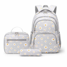 APROSP Federmäppchen mit Griff, Tasche und Etui, für Kinder, Schule, Freizeit, grau