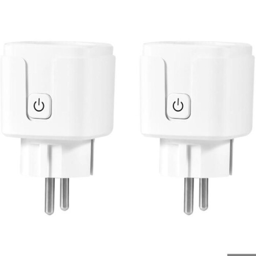 Two 16A smart charging sockets with voice remote control, compliant with European standards, compatible with circuit breakers