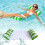 Inflatable pool mattress, floating pool hammock - Green - Size 120x70CM 1