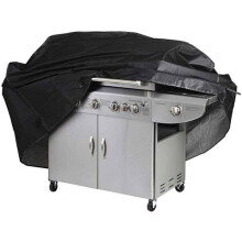 Grillabdeckung, Grillschutzplane, UV-beständig, wasserabweisend, feuchtigkeitsbeständig, mit Aufbewahrungstasche, Schwarz