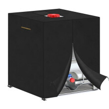 Schutzhülle für 1000-Liter-Wassertank, Planenabdeckung für IBC-Regenwassertank, 1000-Liter-Tankabdeckung (120 x 100 x 116 cm)