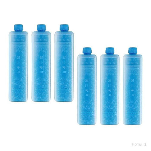 Reusable Ice Packs - COLAXI - Pack of 6 - Instant Cooling - Leak-Proof - Compact
