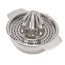 Exprimidor manual de cítricos - KIMISS - Acero inoxidable - Portátil - Fácil de limpiar - Diseño ranurado