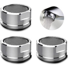 Faucet Aerator, 3pcs Faucet Filter with Sealing Ring for Kitchen, Bathroom (Outer Diameter 24MM)