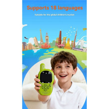 Lot de 2 Talkies-Walkies Vidéo pour Enfants avec Écran HD, Interphone à un , Appareil de Communication Longue Portée, Jouet Éducatif