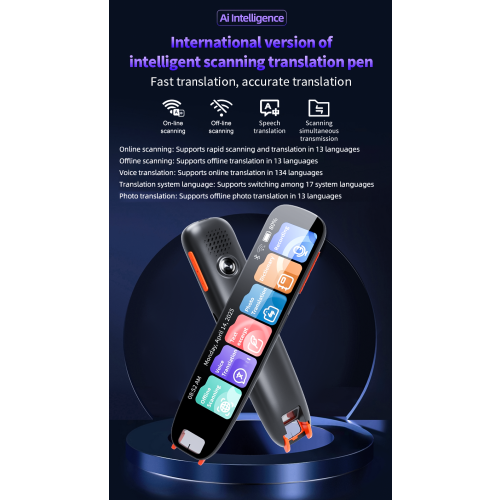Caneta de Tradução Multilíngue - RNCYN - Smart Translation S11 - Ecrã de 3,82 polegadas 1