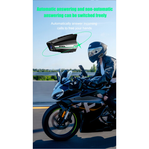 Καταγραφέας μοτοσικλέτας RNCYN Οπτικό πεδίο 120 Μαύρο 1