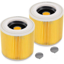 Filtro de repuesto para aspiradora Karcher WD3 WD3P MV3 (paquete de 2)