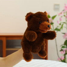 (Pink Pig) Hand Puppets Bear Puppet,25cm Animal Hand Puppets for Kids with Movable Mouth