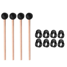 Accessoires pour tongue drum en acier - 8 médiators et 4 baguettes de batterie éthérées