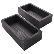 Moule à creuset pour la coulée et le raffinage de l'aluminium, lingot de graphite de 1 kg, 2 pièces