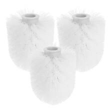 Plastic toilet brush heads for bathroom maintenance 3Pack 9.5X7.5X7.5CM