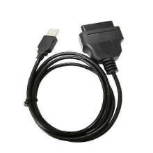 Câble de diagnostic automobile, adaptateur USB AM 16 broches vers OBD2 femelle pour véhicule
