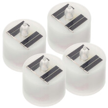 Lot de 4 bougies solaires chauffe-plat étanches pour jardin extérieur