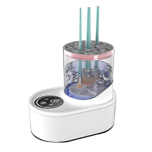 Automatic makeup brush cleaner for professional salon use