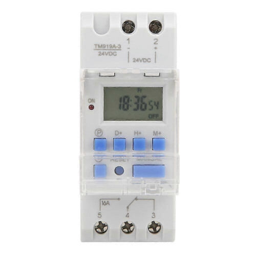 Digital timer switch for home 24V DC 16A with LCD display
