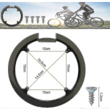 Cache-chaîne pour vélos avec protection de manivelle et vis de fixation