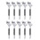 Portable oblique golf tees 10pcs decrease friction compact design 1