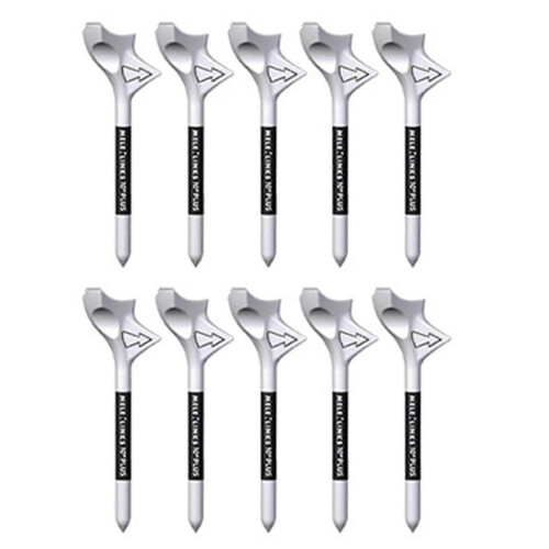 Portable oblique golf tees 10pcs decrease friction compact design