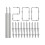 Double-head skirting thread nails 200pcs no trace for easy mounting 1