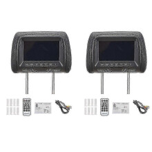 Monitor táctil de 7 pulgadas para reposacabezas de coche con soporte para sincronización de vídeo.