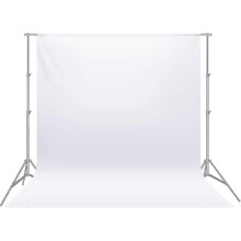 Witte achtergrond voor fotostudio 3x3m, transparante mousseline, voor fotografie en video