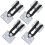 Sectional couch connector for modular sofas, 4pcs metal alligator style 1