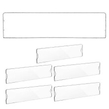 Zelfklevende naambordhouder voor op kantoor - 6 stuks acryl wandbordframe