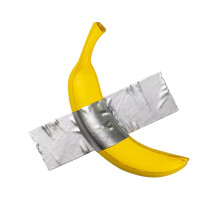 Resin Tape Banana Comedian Figurine Wall Art Bathroom Living Room Kitchen Wall Decor Decoration Porch Entrance Interior