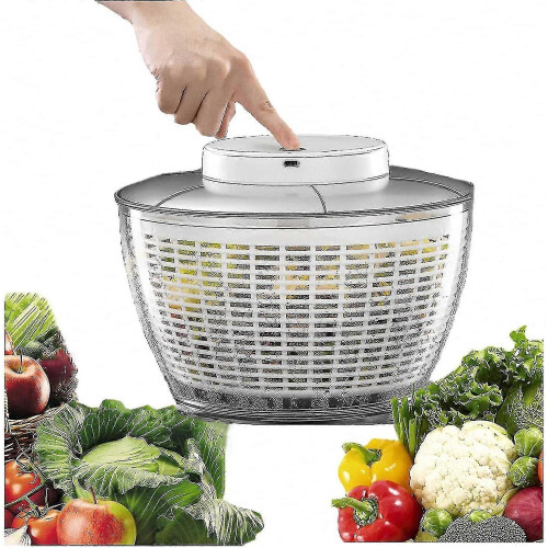 4.5l Electric Vegetable Spin Dryer, Usb Rechargeable Spinner, Quick Drying Drain Bowl Hy