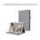 For  Tablet Pixel Tablet Denim Pattern Protective Cover Tpu Soft Case Be Connected to the Sound Case,Silver-Gray 4