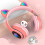 Ασύρματα Ακουστικά για Παιδιά RNCYN Bright Cat Ears L400 BT 5.0 2