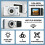 Mini Câmara Digital - RNCYN - Ecrã Flip de 1,4 polegadas - Modo Beleza de 12MP - Anti-Vibração - Verde - Bateria de 300mAh 2